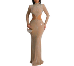 Radiant Jewel Mesh Embellished Dress