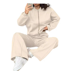Women's Wide-Leg Sweatpants Two-Piece Set Comfortable & Stylish Lounge Wear