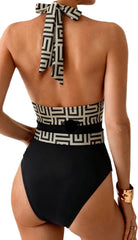 Fuller Bust Sculpting Square Neck Floral Ruffled One-Piece Swimsuit