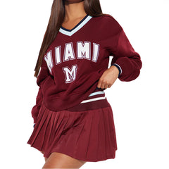 Chic Women's State of Mind Pleated Mini Skirt Set