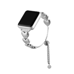 Valentine's Day Gift  Women's Heart Chain Smart Watch Strap Stylish, Durable, and Compatible with All Smart Watches