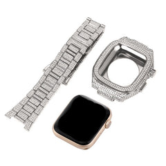 Luxury smart Full Diamond Inlaid  iphone Watch Strap Timepiece