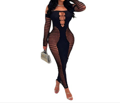 Black Sexy Off-Shoulder Knit Sheath Dress Slim Fit Elegant Bodycon Outfit