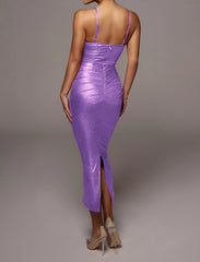 Femme Pleated Chic Dress