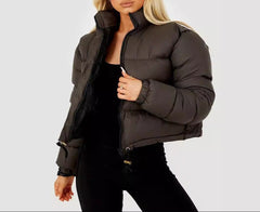 Women’s Essential Cropped Hooded Puffer Jacket