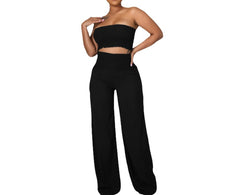 Spring Into Summer: Effortlessly Chic Women's Tube Top Pant Sets for Your Vacation