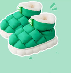 Soft Plush Women's Thick Soled Slippers  Ultimate Cotton Comfort