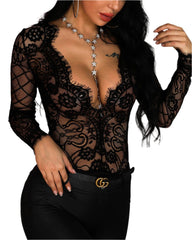 Embrace Sensual Sophistication: Lace Embrace Bodysuit | Elevate Your Intimates!