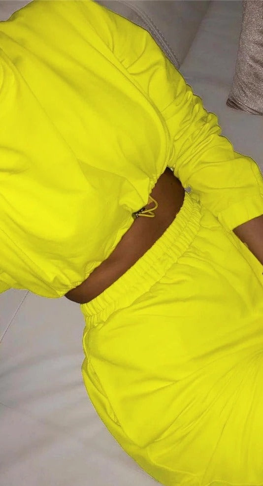 Sunbeam Flex Fit Crop Top 2 Piece Set