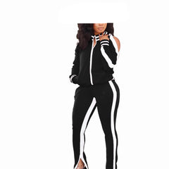 Black / White Plus Size SportTech Women's Soft Scuba Fleece Pullover Lightweight Athletic Fit