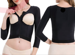 Arm Liposuction Compression Vest – Post-Op Sleeved Corset for Women