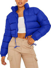 Women’s Essential Cropped Hooded Puffer Jacket