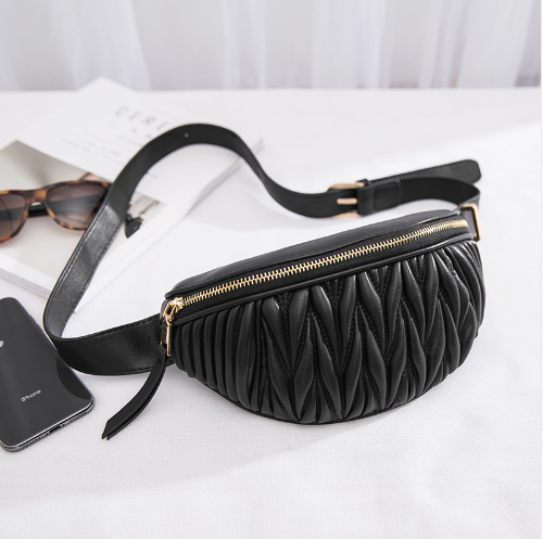 Black Luxury Approach Fanny Pack