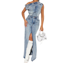 Vintage Vibes: Elevate Your Look with Retro Denim Suit Sets for Women