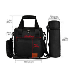 Thermal Lunch Bag  Insulated Travel Tote with Canister Carrier  Stylish & Functional Cooler Lunch Bag