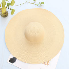 Seaside Serenity Oversized Sun Straw Hat