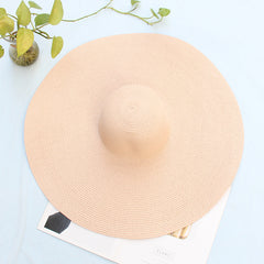 Seaside Serenity Oversized Sun Straw Hat