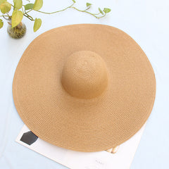 Seaside Serenity Oversized Sun Straw Hat