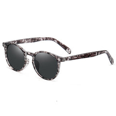 Retro Check Round Shades