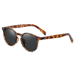 Retro Check Round Shades