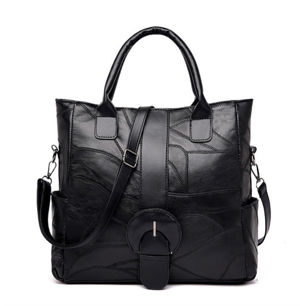 Women's Black  Pure Luxury Tote Handbag 