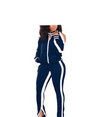 Navy Blue SportTech Women's Soft Scuba Fleece Pullover Lightweight Athletic Fit