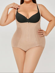 Women's Seamless Tummy Control Shapewear Bodysuit Sculpting Snatched Waist Body Shaper