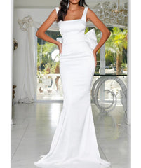 Bowtique Elegance Women's Solid  Long Prom Dress