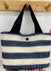 Shore Style Straw Chic Tote Handbag