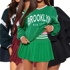 Chic Women's State of Mind Pleated Mini Skirt Set  Elevate Your Style Today!