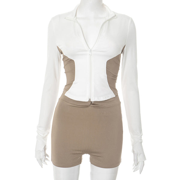 Women’s Fitted Dri-FIT Jacket & High-Rise 4" Wonder Train Shorts