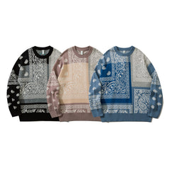 Men's Black Knit Signature Pullover Sweater