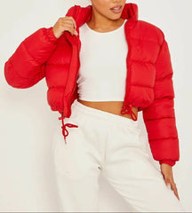 Women’s Essential Cropped Hooded Puffer Jacket
