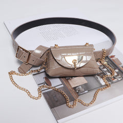 Chic Link Belt Pouch Bag