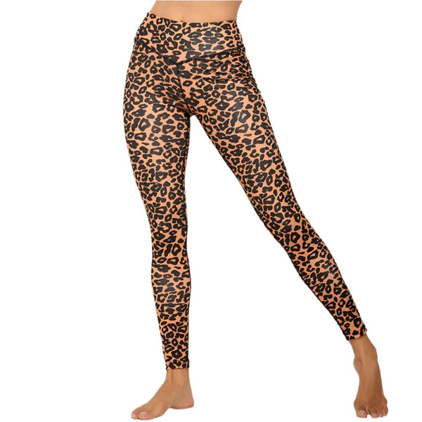 Leopard Spot Activewear Set  High-Waisted Yoga Pants & Matching Top for Women