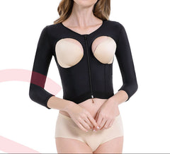 Full Arm Compression Vest – Medical Liposuction Recovery Garment with Sleeves