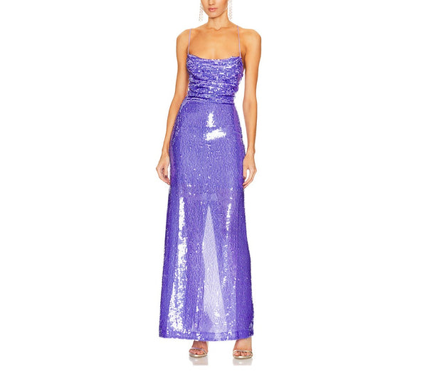 Shimmer Breeze Bandeau Sequin Dress