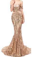 Luxe Radiant Rapture Sequin Prom  Dress