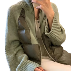 Mono Zip Minimalist Loose Fit Zipper Sweater  Modern Stitch Style