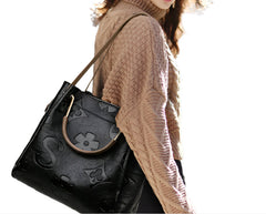 Luxury Fashion Messenger Shoulder Handbag  Elegant Leather Crossbody Bag for Women
