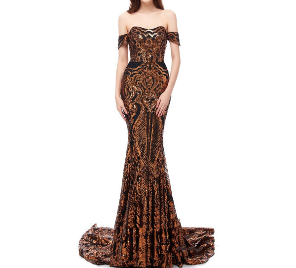 Luxe Radiant Rapture Sequin Prom  Dress