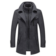 Gray Stylish Woolen Men's Jackets - Warm & Durable Winter Wear