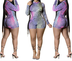 Women's leopard print jumpsuit