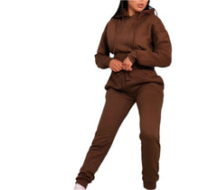 Tranquil Threads: Discover Aura's Hooded Harmony Pant Set