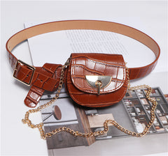 Chic Link Belt Pouch Bag
