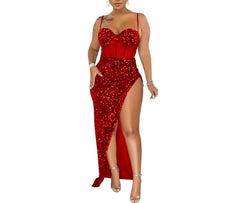 Sparkle Breeze Sequin Chic Sling Dress