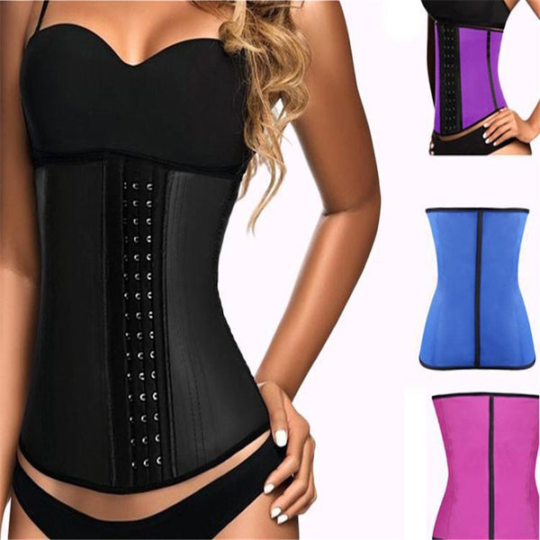 Plus Size Colombian Latex Waist Trainer for Women 2-Hook Corset Cincher with Adjustable Tummy Control Sport Body Shaper