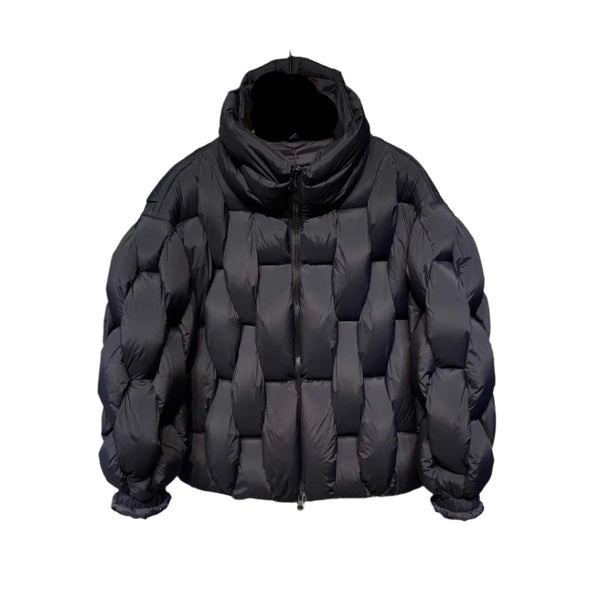 Black Cozy Winter Thick Puffer Coat Ultra Warm & Stylish Jacket for Cold Weather