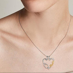 Love Nurse Stethoscope Ring Holder Pendant Necklace - Thoughtful Jewelry Gift for Nurses