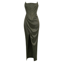 Elegance Curve Slimline Long Slit Dress